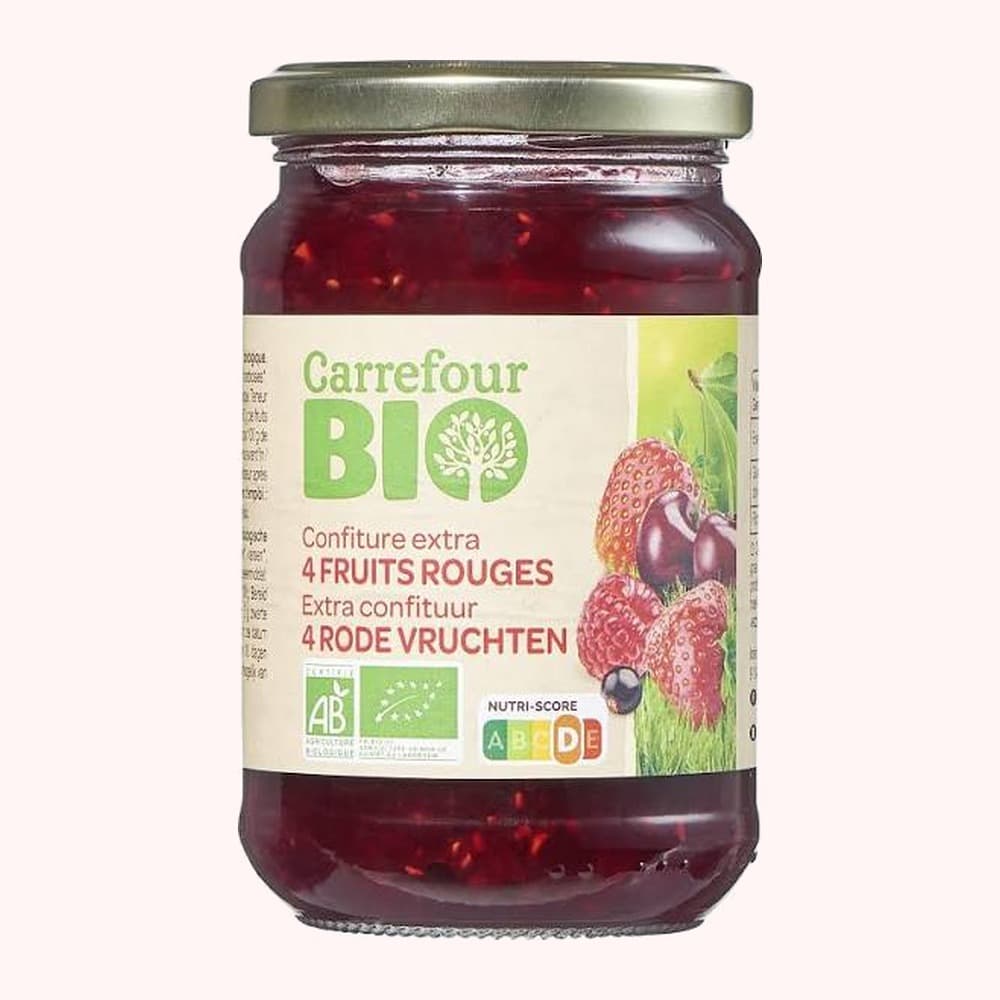 Carrefour Bio Confiture 4 Fruits Rouges