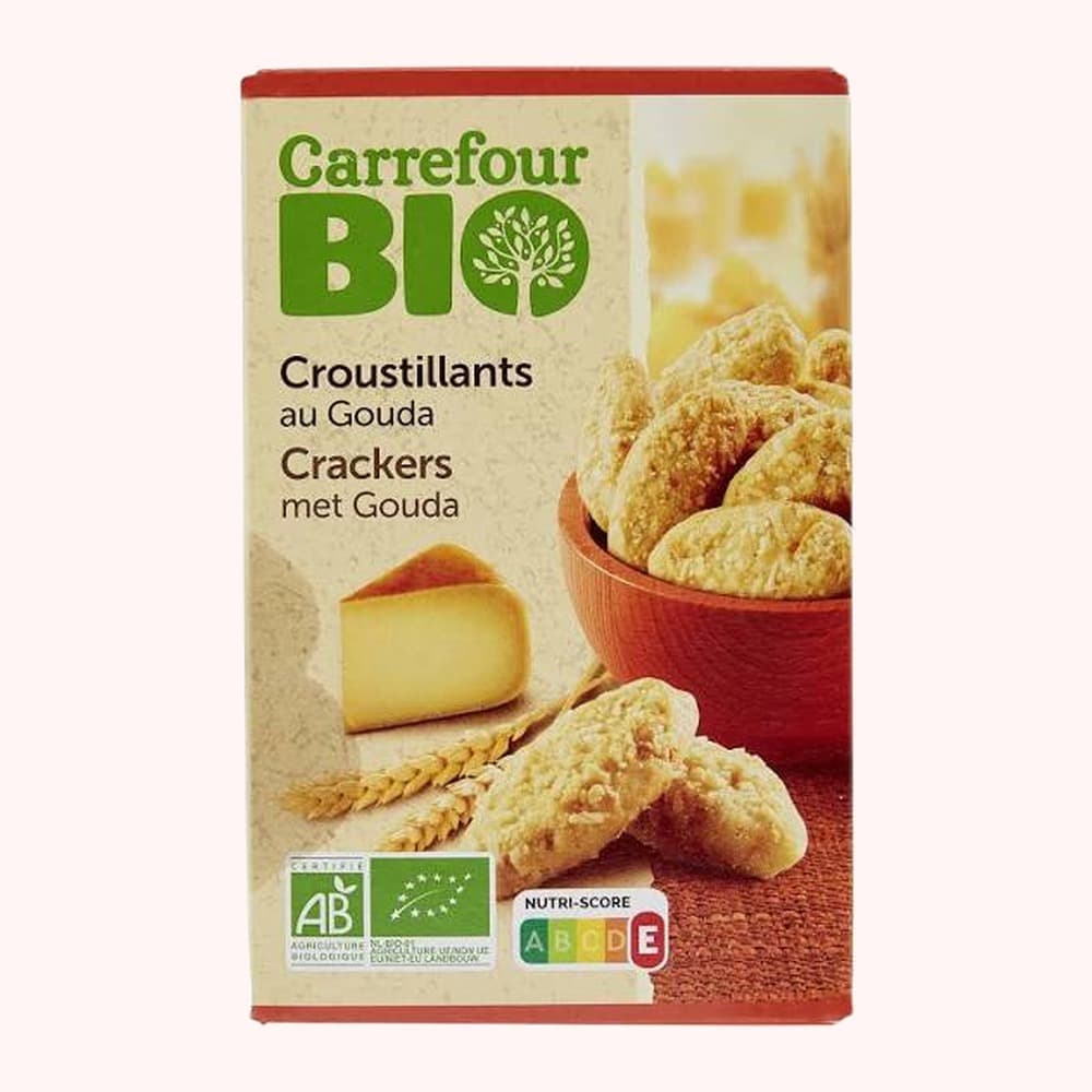 Carrefour Bio Croustillants au Gouda Crackers