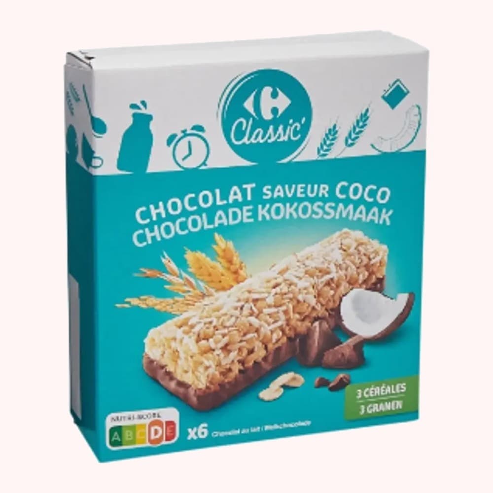 Carrefour Classic Chocolat Saveur Coco Bars