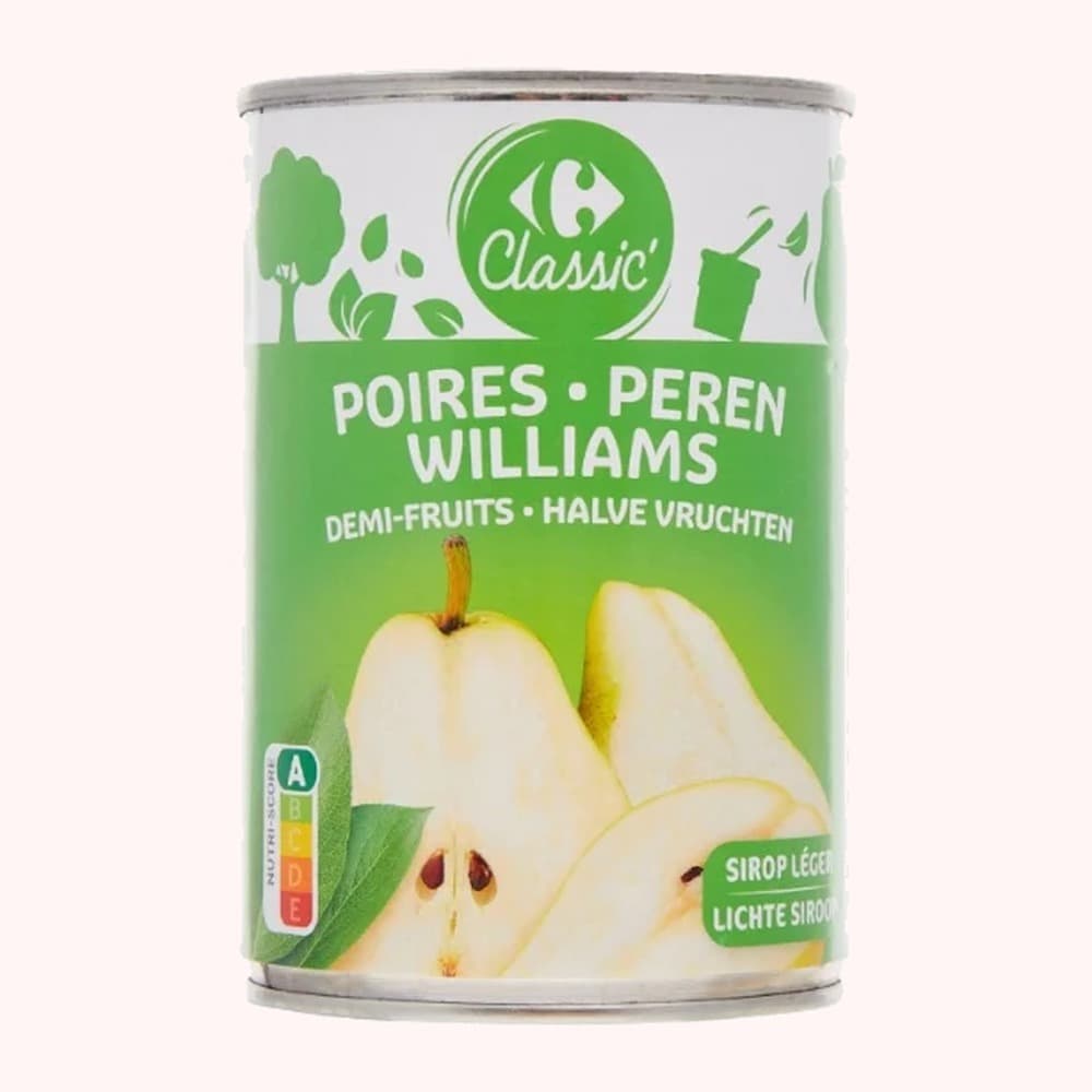 Carrefour Classic Poires (pear halves)