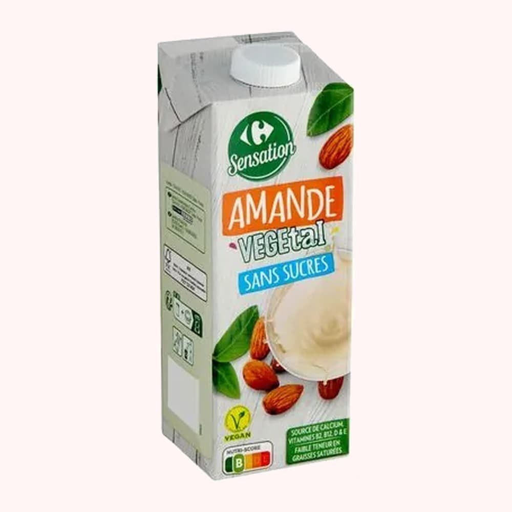 Carrefour Sensation Amande Vegetal Sans Sucres