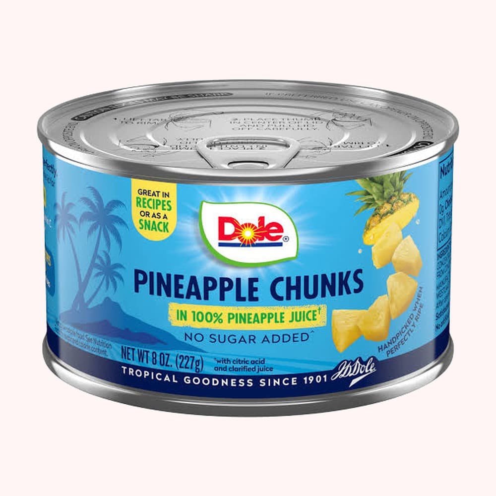 Dole Pineapple Chunks in 100% Pineapple Juice