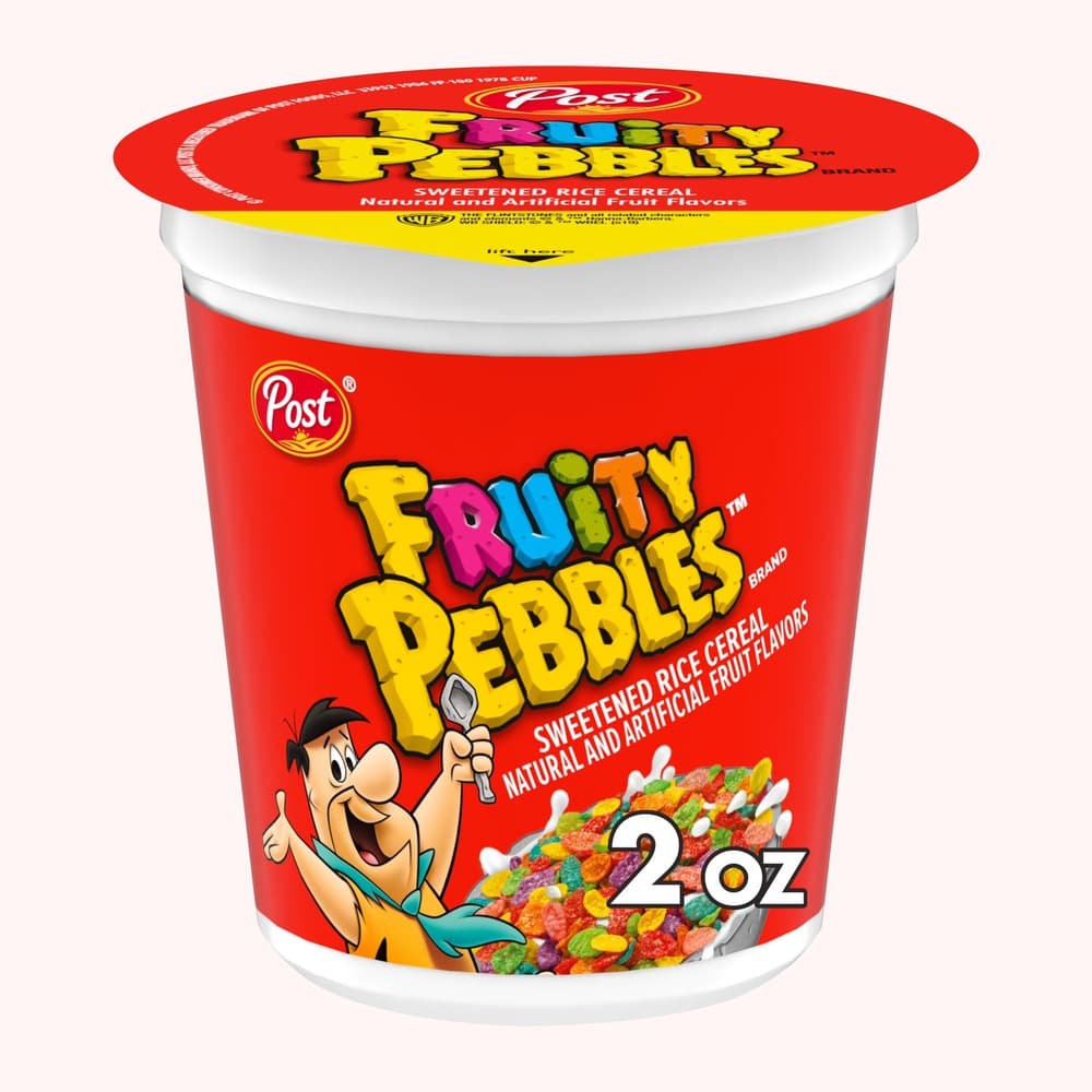 Post Fruity Pebbles Cereal Cup