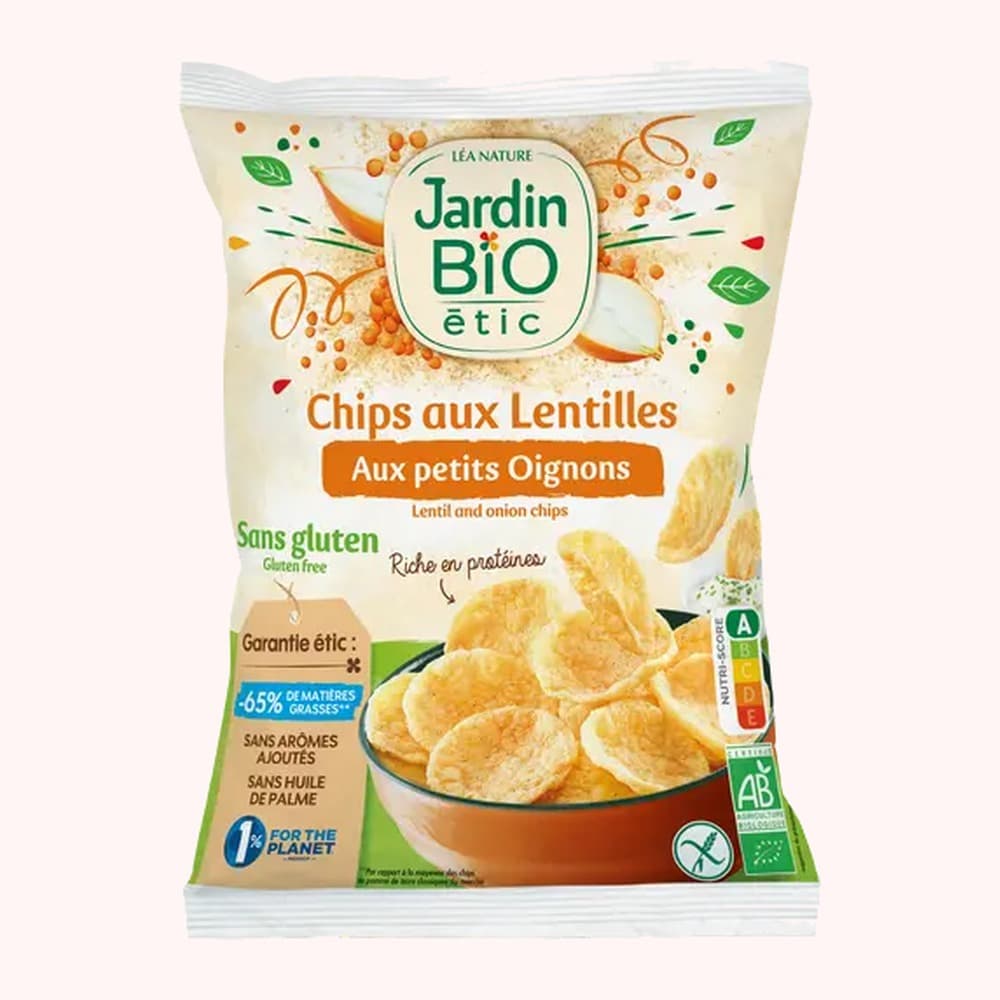 Jardin Bio Etic Chips aux Lentilles (Petits Oignons)