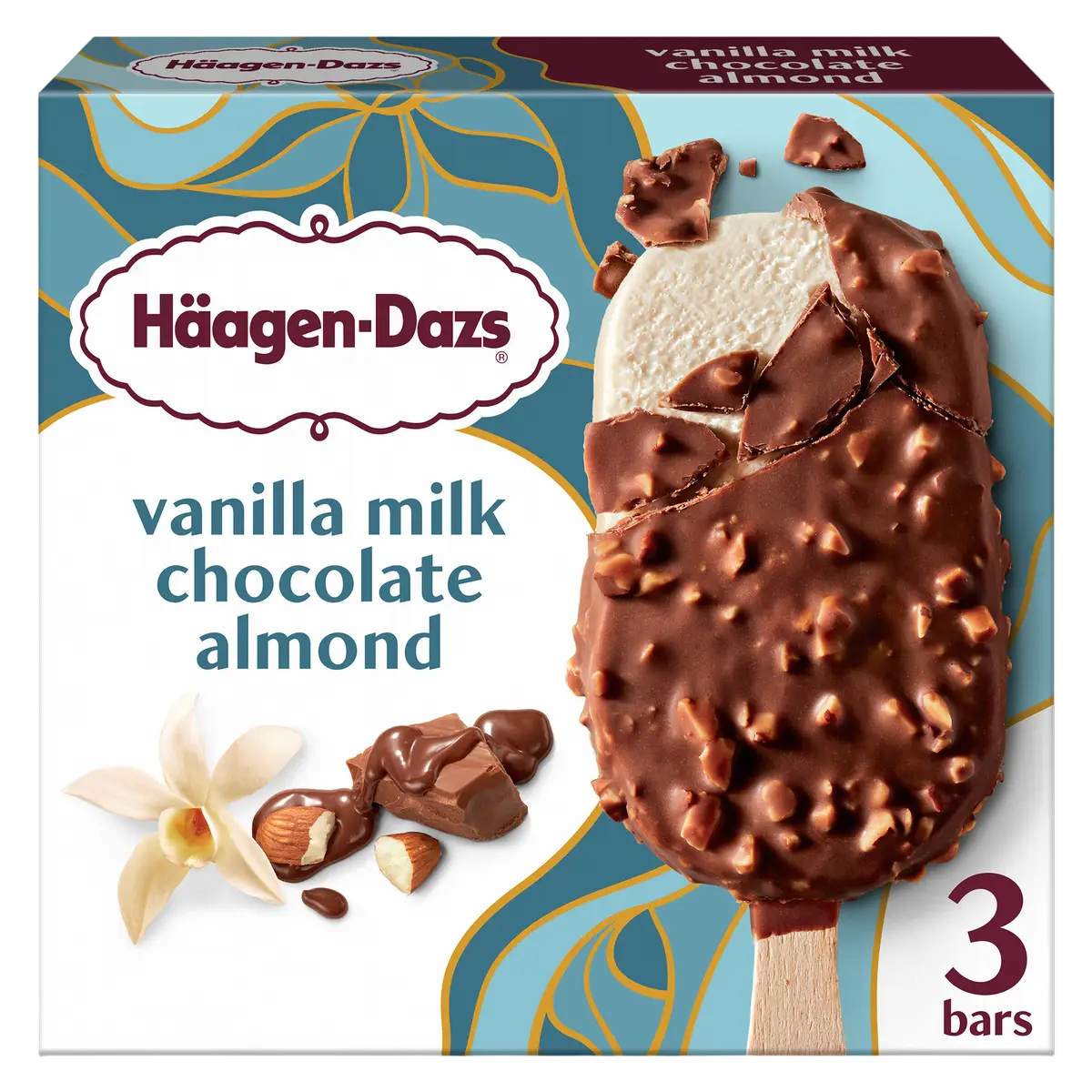 Haagen-Dazs Batonnets Vanille Chocolat Amande