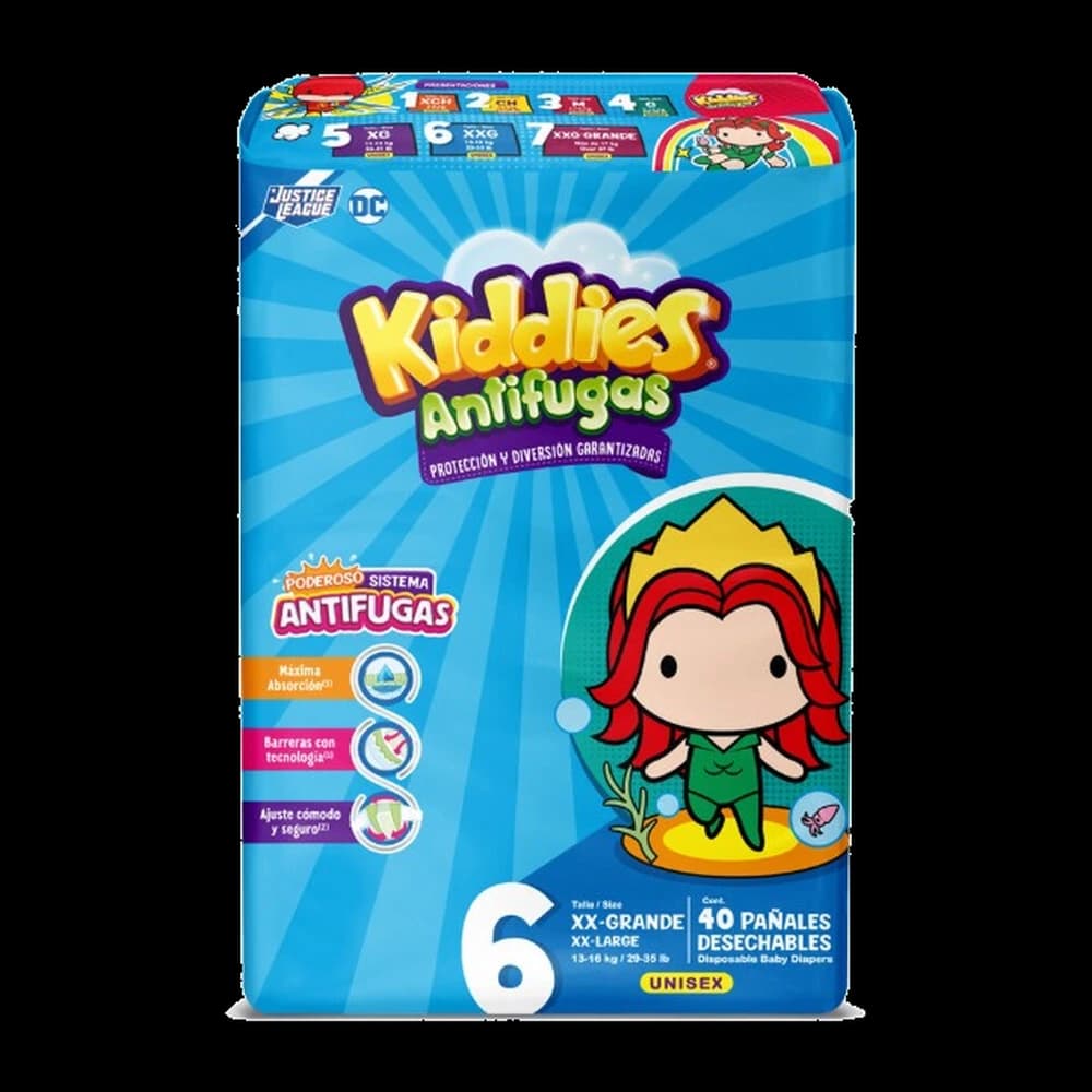 Kiddies Antifugas Couches Taille 6