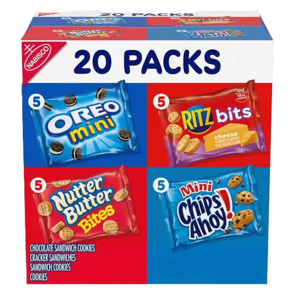 Nabisco Variety Pack (Oreo Mini, Ritz Bits, Nutter Butter Bites, Mini Chips Ahoy)