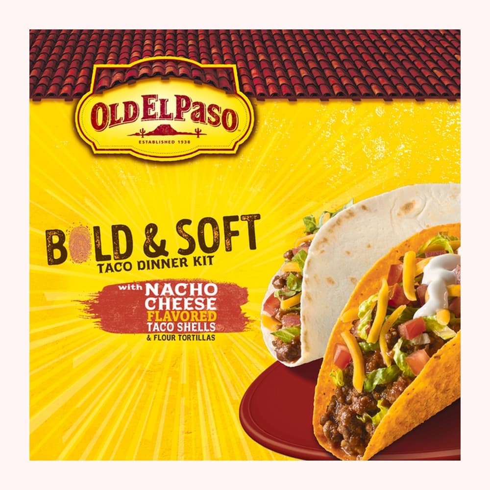 Old El Paso Bold & Soft Nacho Cheese Taco Dinner Kit