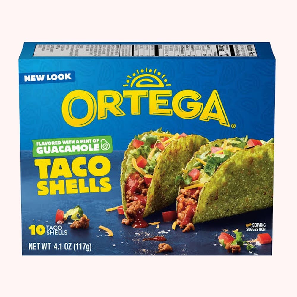 Ortega Taco Shells Flavored with Guacamole