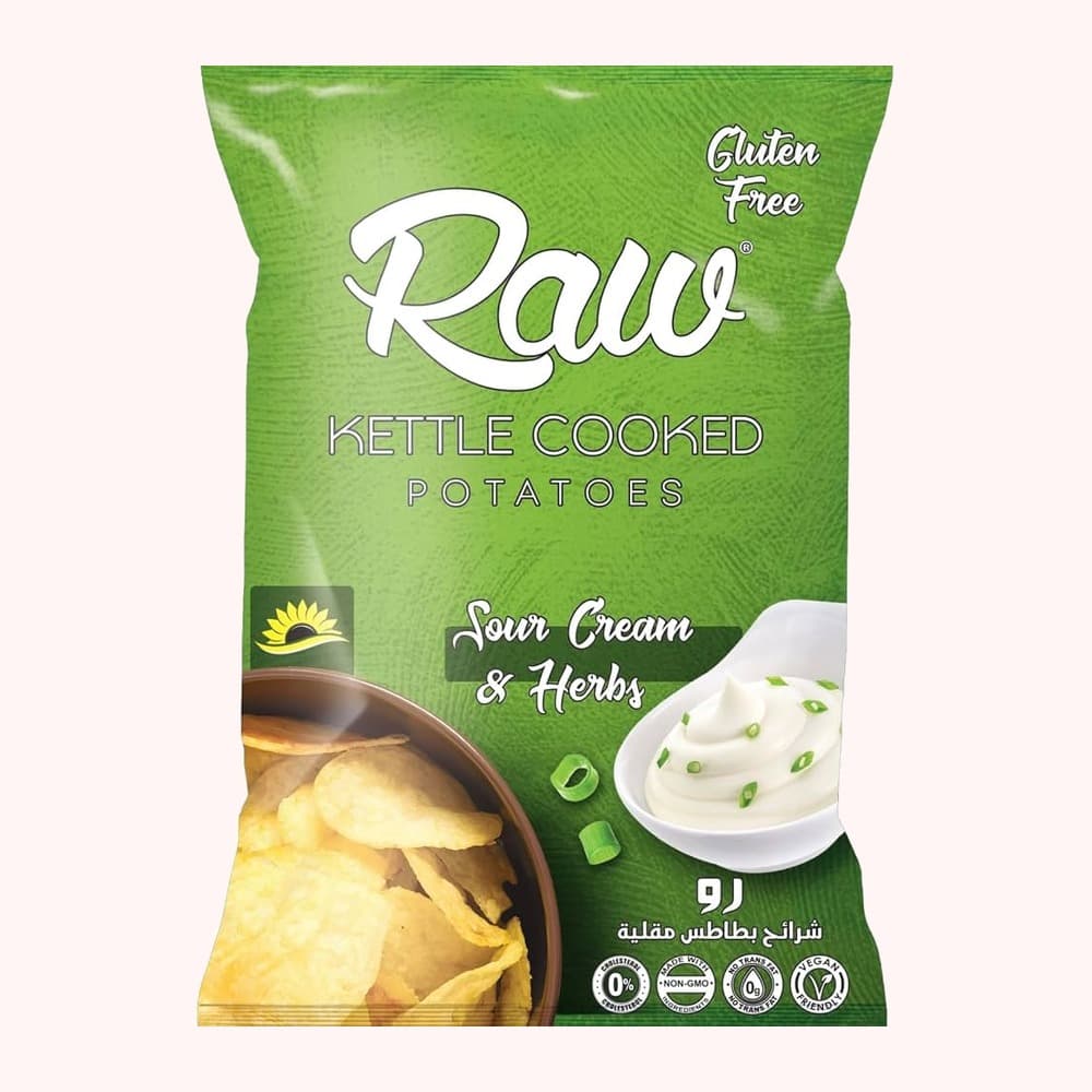 Raw Kettle Cooked Potatoes (Sour Cream & Herbs)- Gluten Free