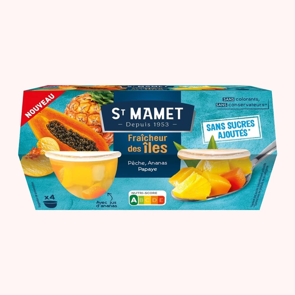 St Mamet Fraicheur des Iles (fruit cups)