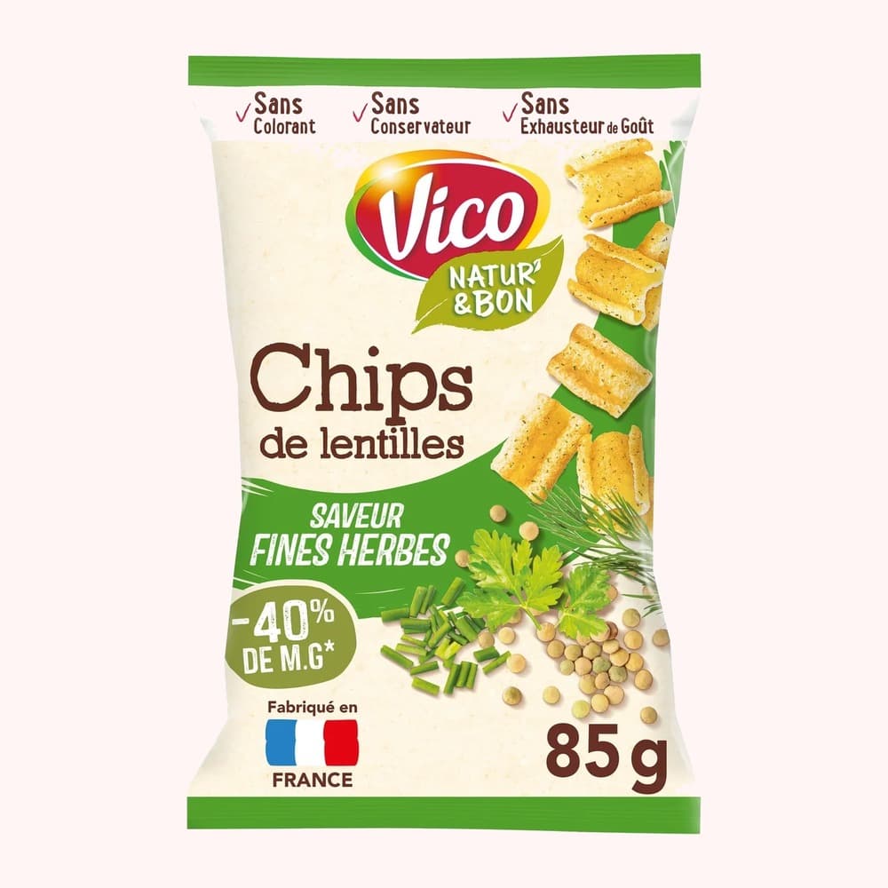 Vico Chips de Lentilles- Saveur Fine Herbes